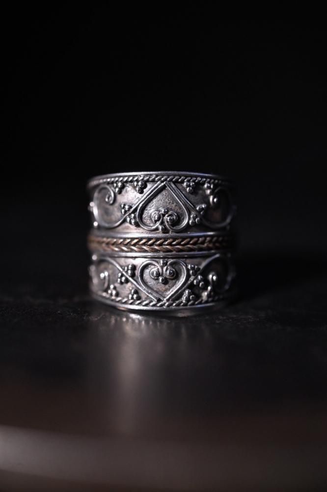 Vintage silver  copper ring "20"