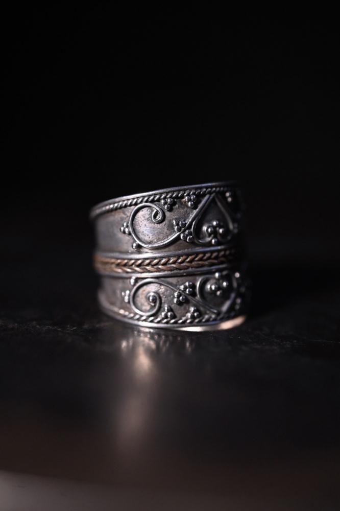Vintage silver  copper ring "20"