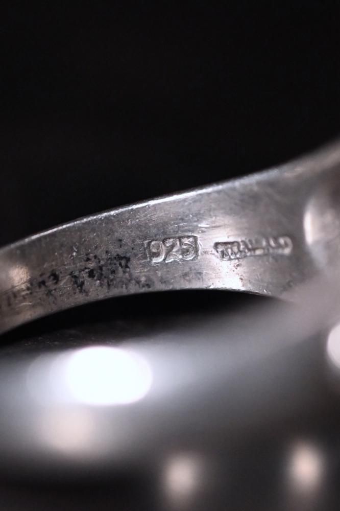 Vintage silver ring "19"