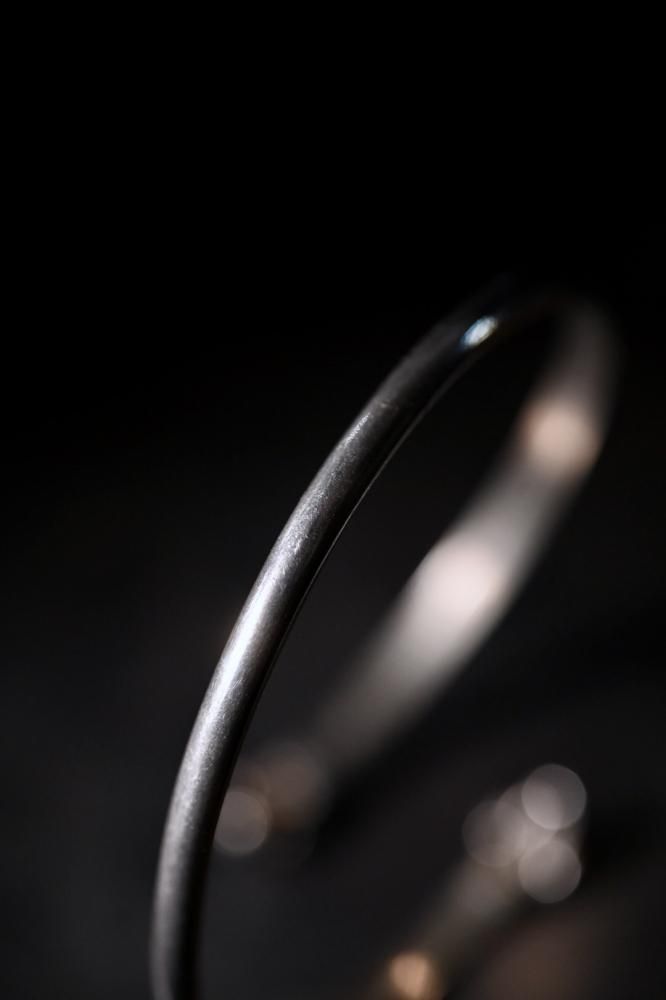 Vintage silver sheep bangle