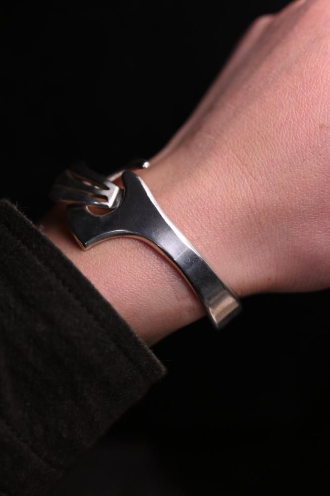 Mexico vintage silver bangle