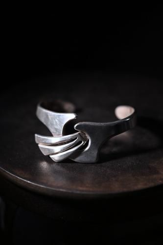 Mexico vintage silver bangle