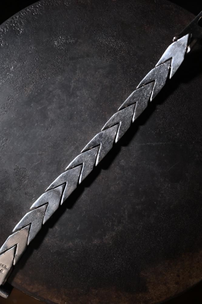 Vintage heavy silver belt bracelet