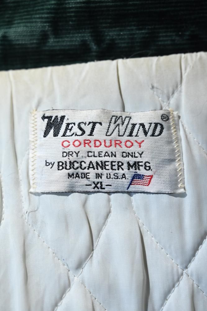 us 1970's~ "West Wind" corduroy jacket