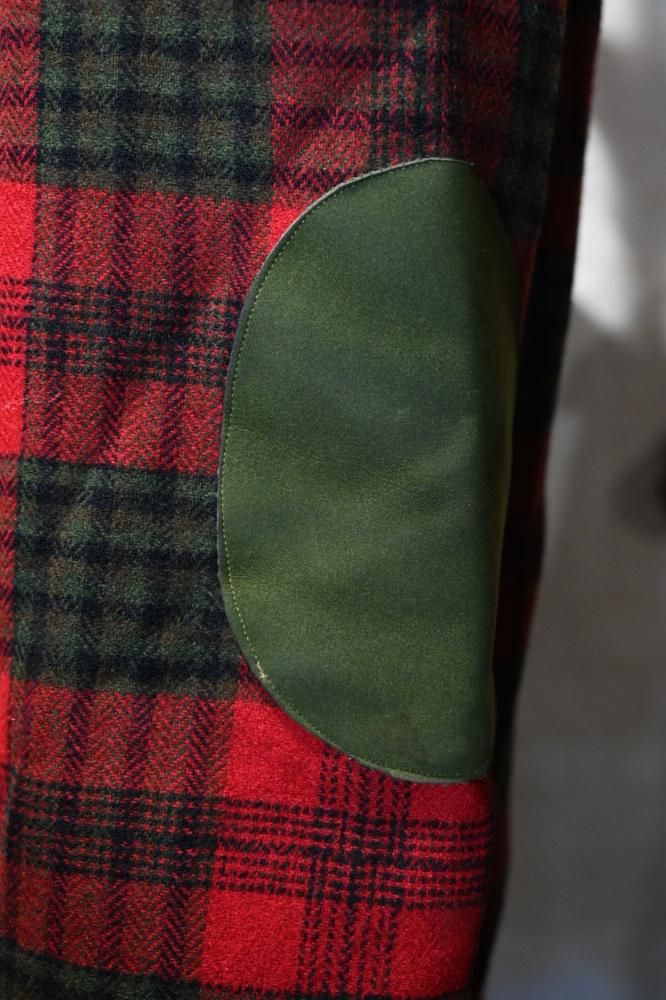 us 1960's wool check collarless jacket