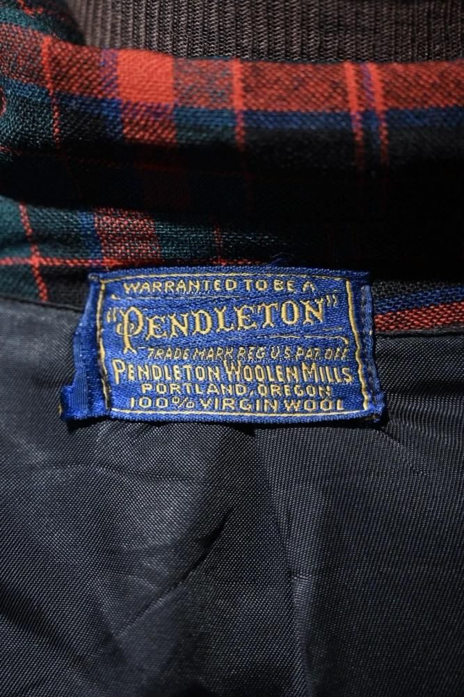 us 1940's~ "PENDLETON" Wool Check Jacket