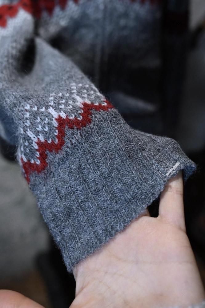 us 1960's zip up knit cardigan 