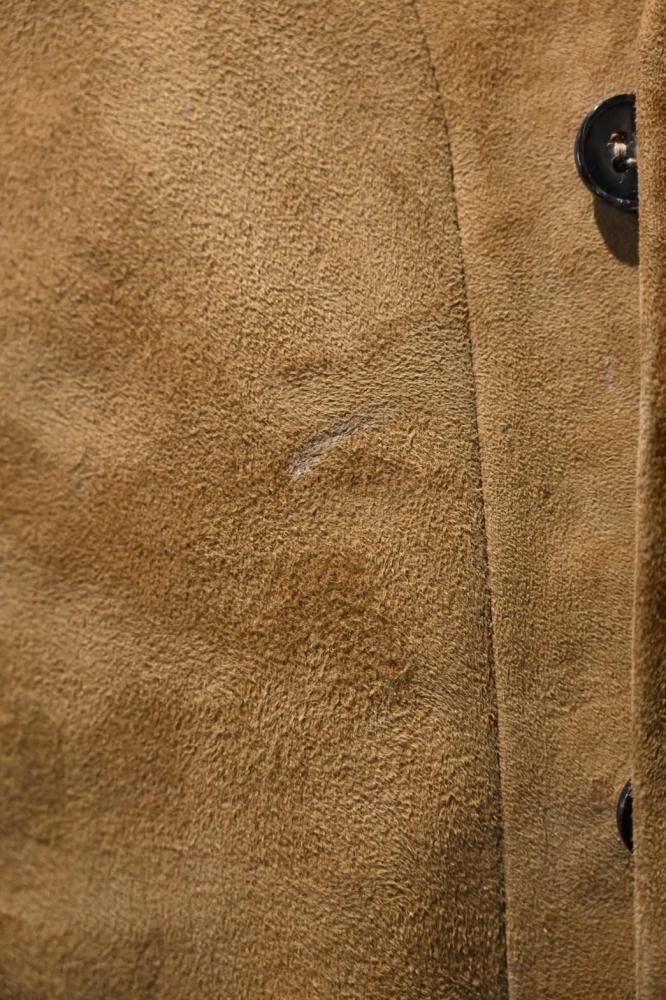 us 1960's~ suede  mohair wool cardigan