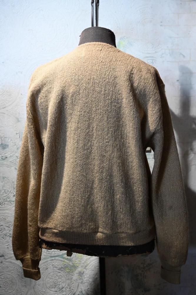 us 1960's~ suede  mohair wool cardigan