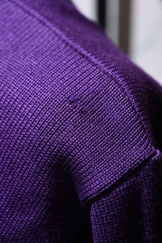 us 1950's wool knit lettered cardigan