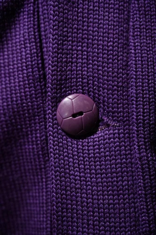 us 1950's wool knit lettered cardigan