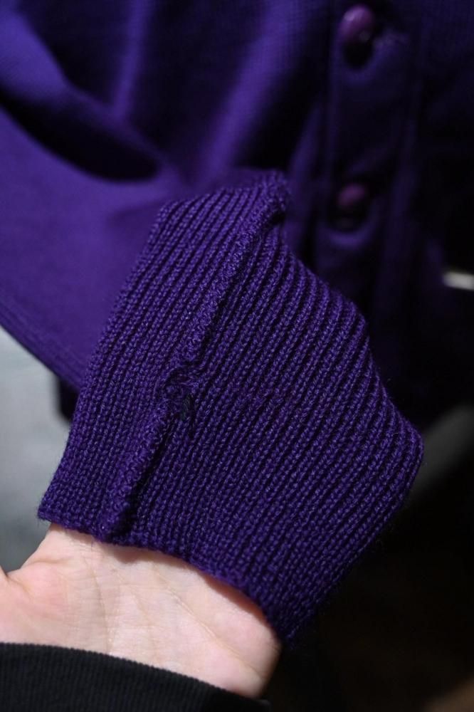 us 1950's wool knit lettered cardigan