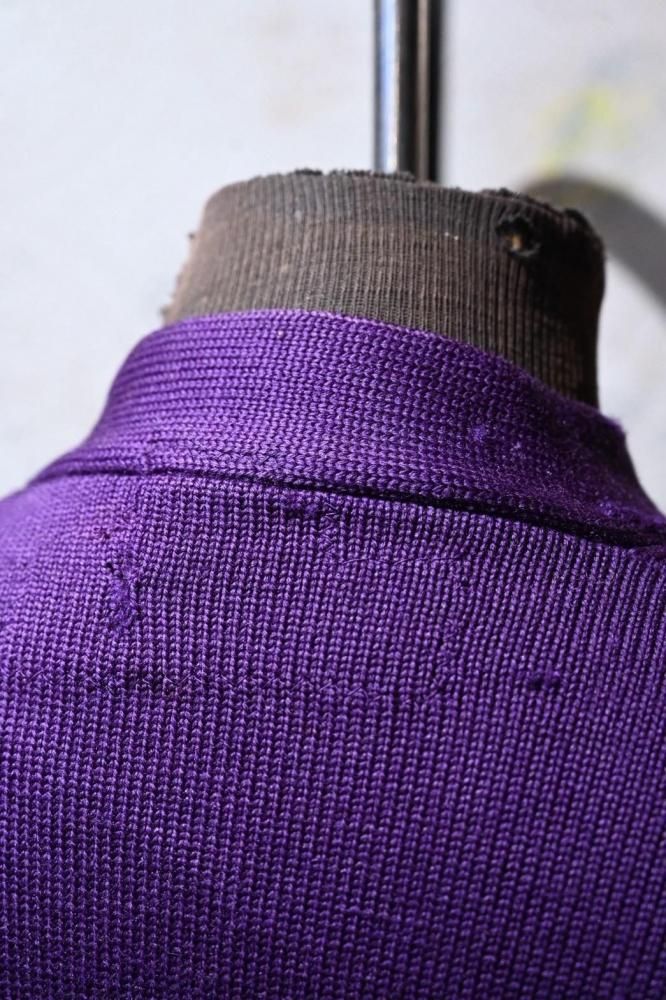 us 1950's wool knit lettered cardigan