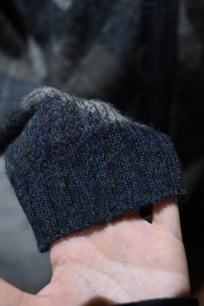 us 1960's wool Alpaca zip up cardigan