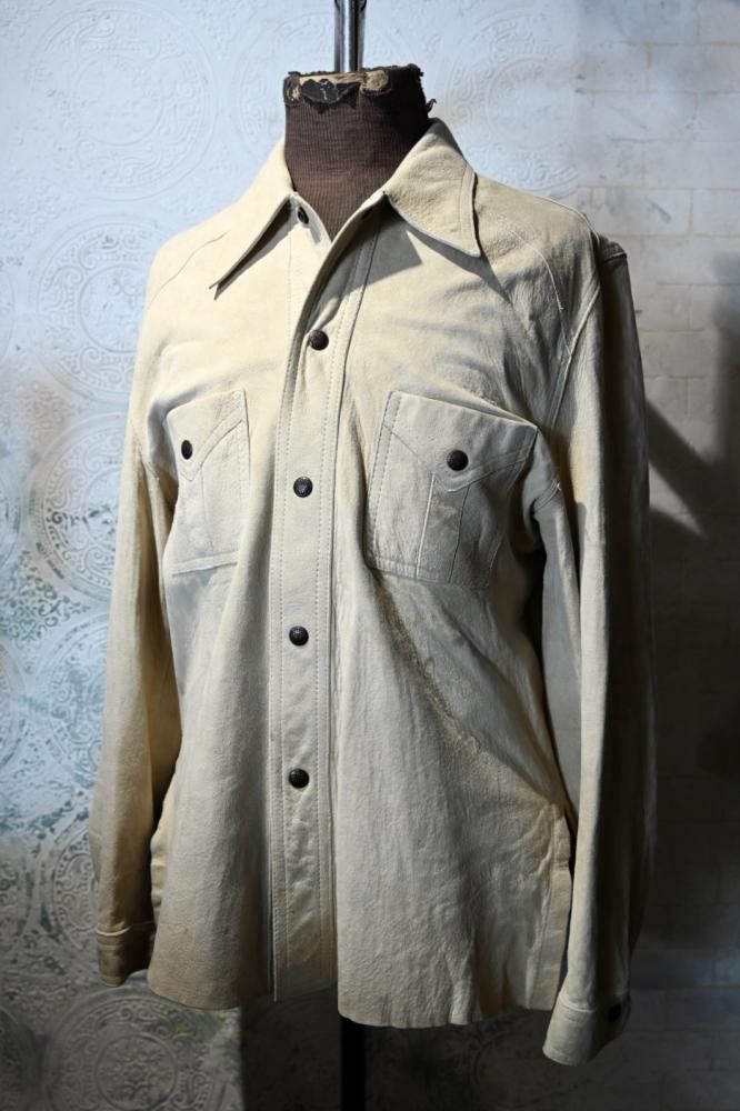 us 1970's nubuck shirt jacket