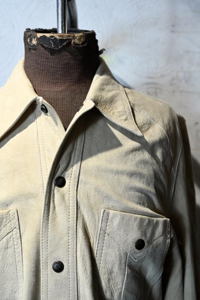 us 1970's nubuck shirt jacket