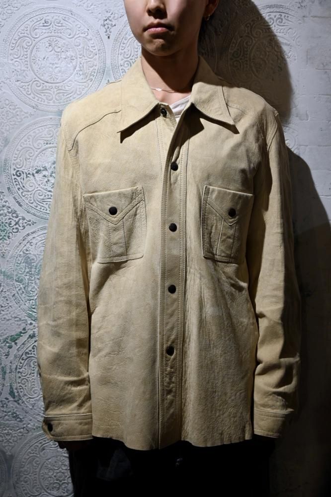 us 1970's nubuck shirt jacket