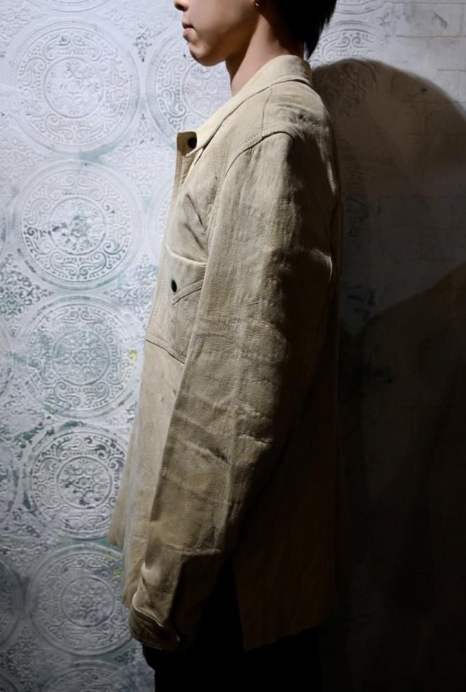 us 1970's nubuck shirt jacket