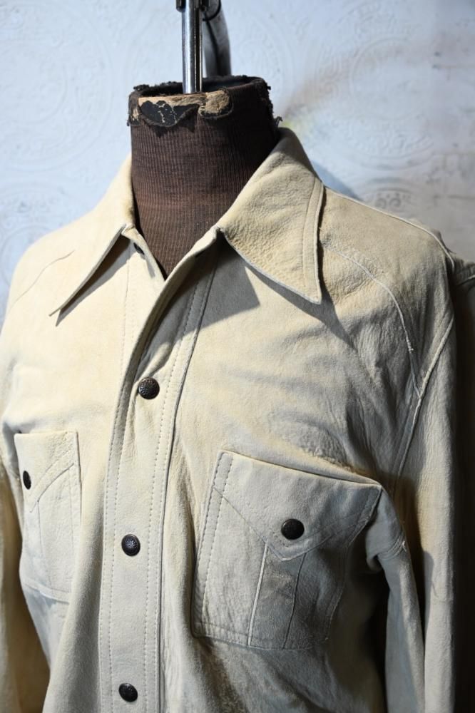 us 1970's nubuck shirt jacket