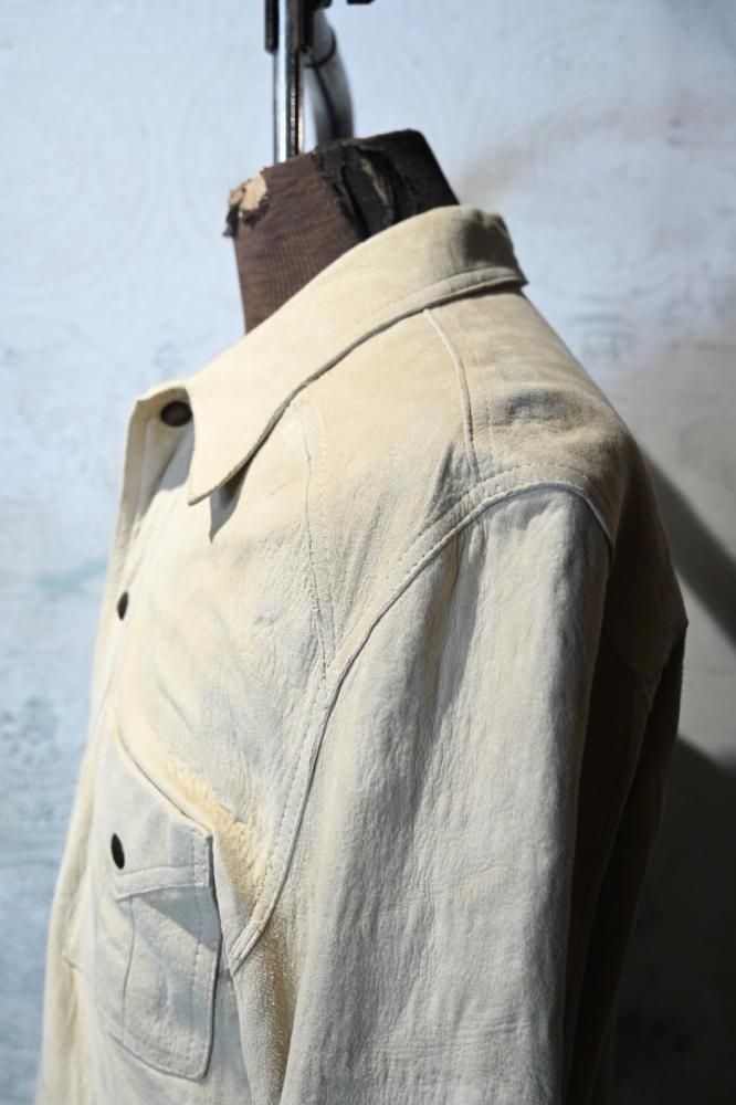 us 1970's nubuck shirt jacket