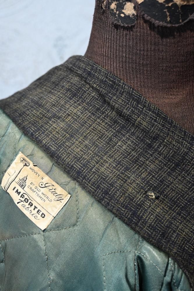 us 1950's Italy fabric wool jacket