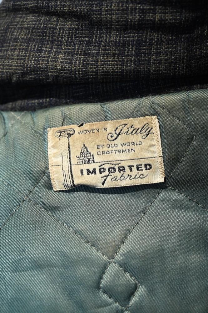 us 1950's Italy fabric wool jacket