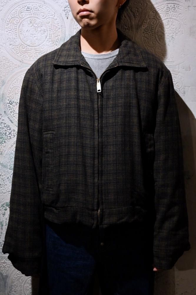 us 1950's Italy fabric wool jacket