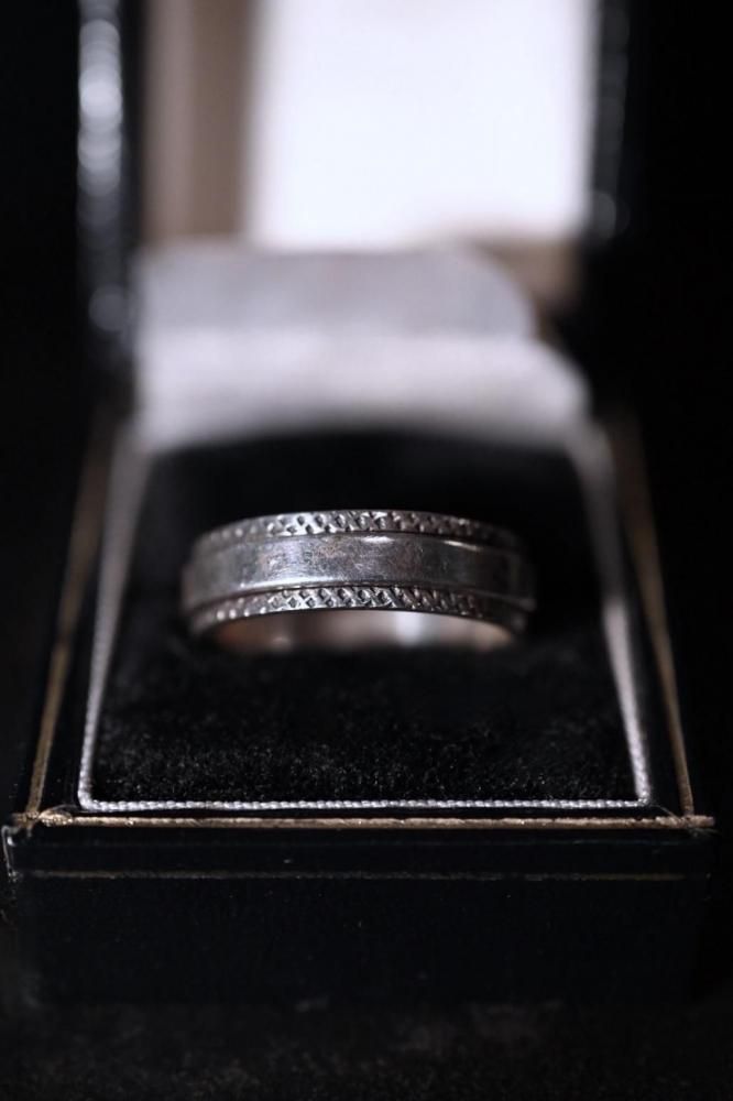 Vintage silver gimmick ring 21
