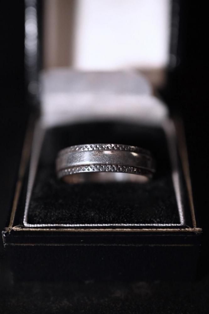 Vintage silver gimmick ring 21