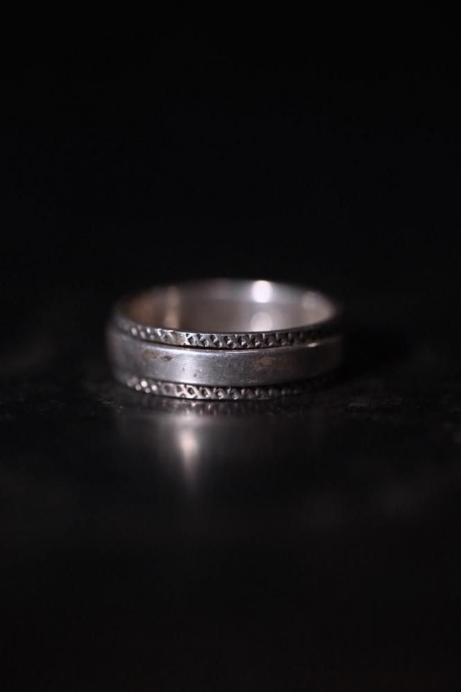 Vintage silver gimmick ring 21