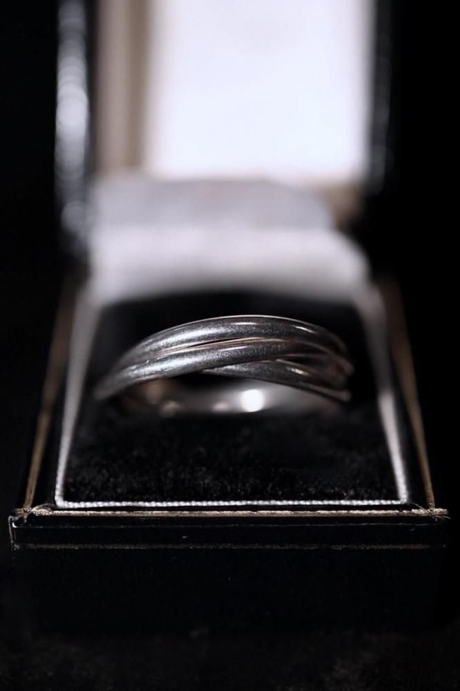 Vintage silver trinity ring 28��