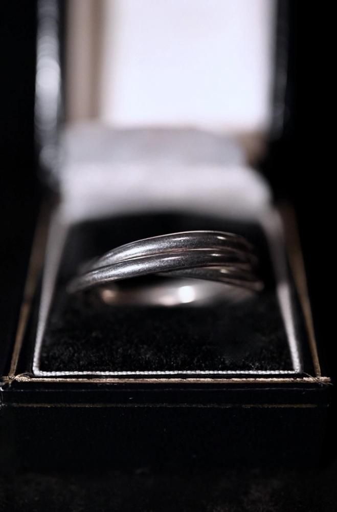 Vintage silver trinity ring 28��