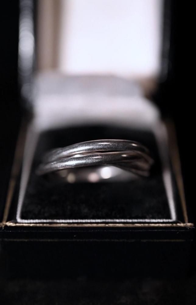 Vintage silver trinity ring 28��