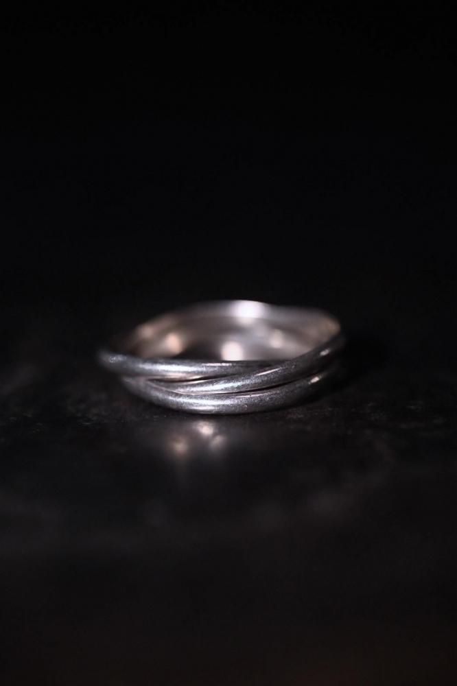 Vintage silver trinity ring 28��