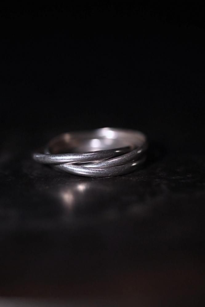 Vintage silver trinity ring 28��