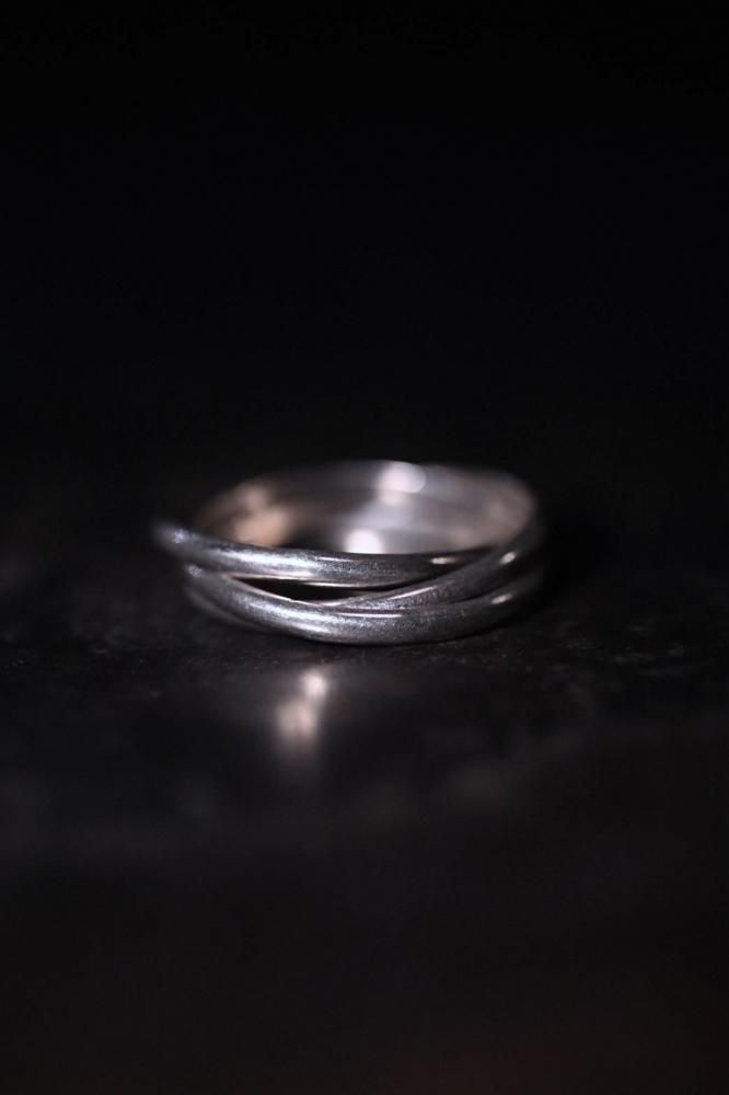 Vintage silver trinity ring 28��