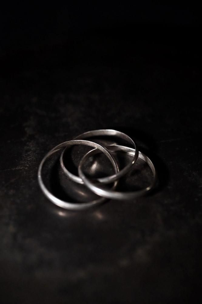 Vintage silver trinity ring 28��