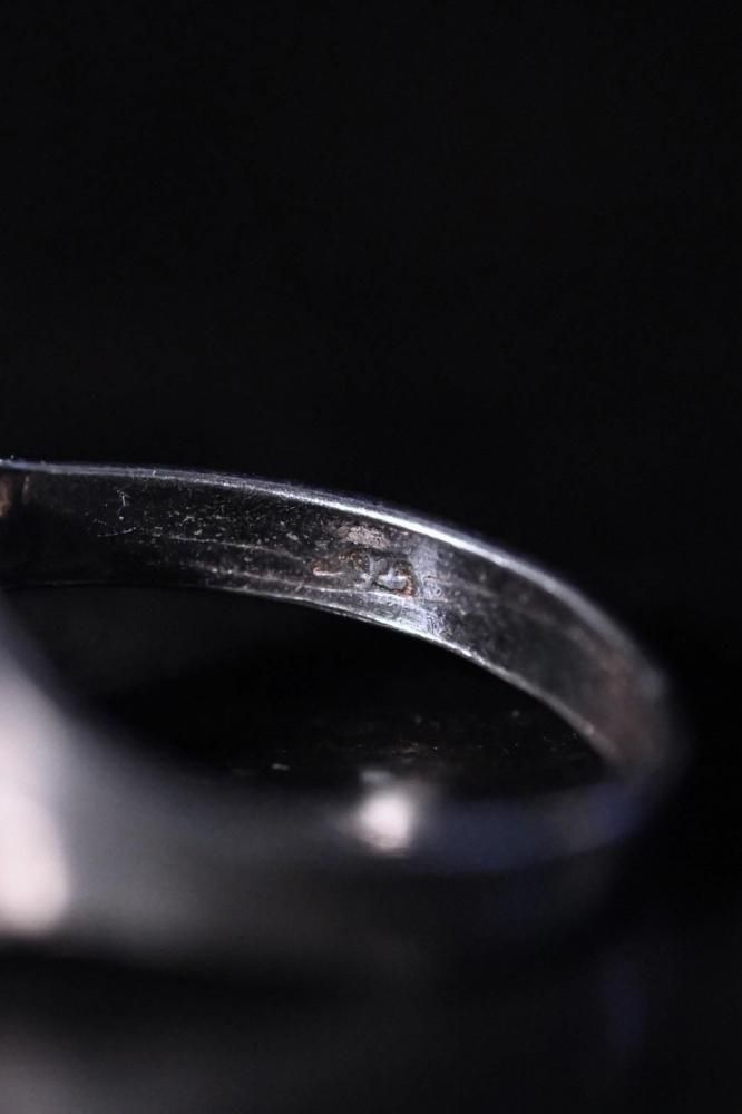 Vintage two face silver ring 9��