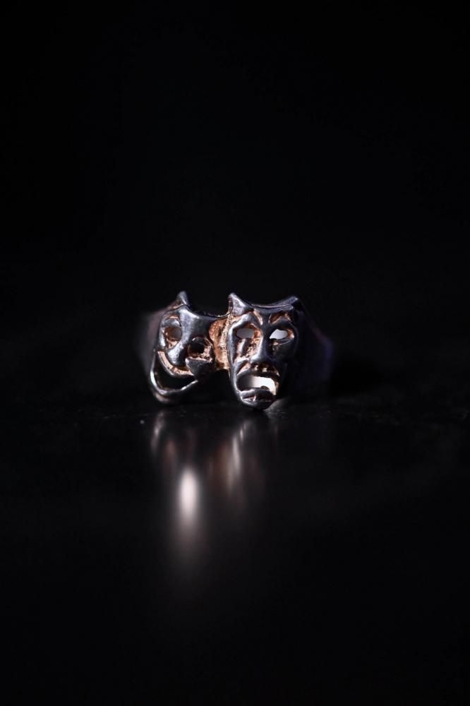 Vintage two face silver ring 9��