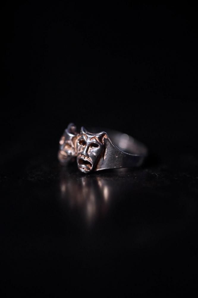 Vintage two face silver ring 9��