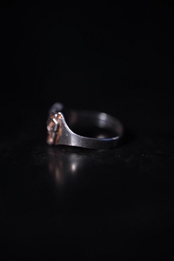 Vintage two face silver ring 9��