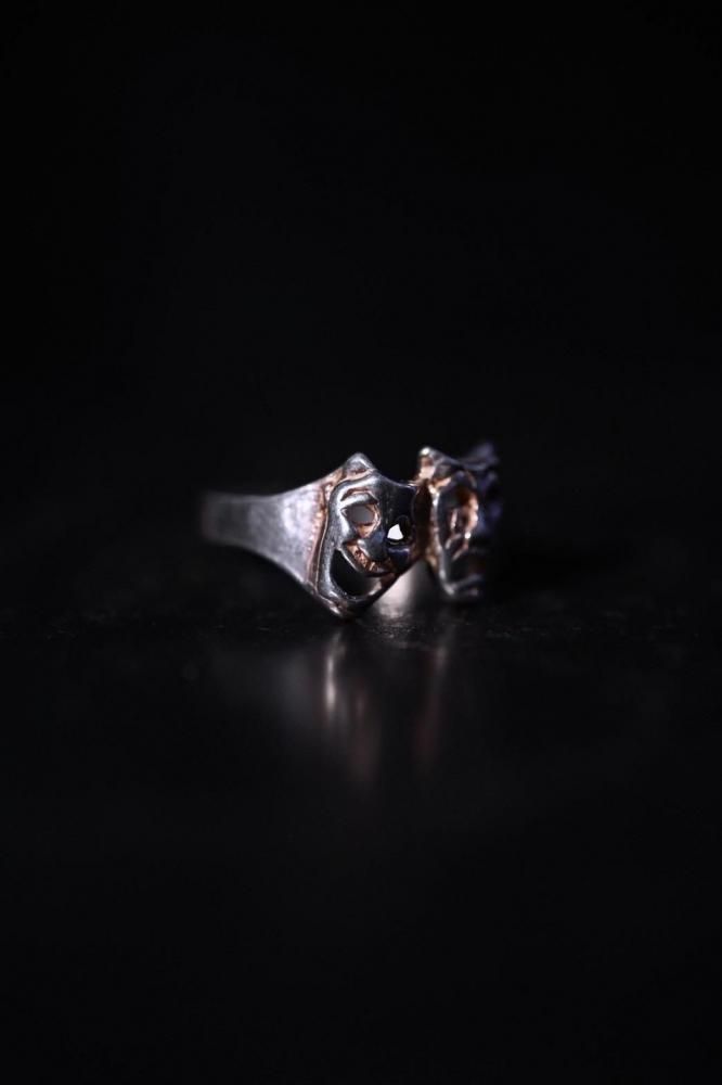 Vintage two face silver ring 9��