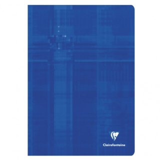 CLAIREFONTAINE CAHIER PIQUE A4 80 PAGES / SEYES 3121C / BLEU