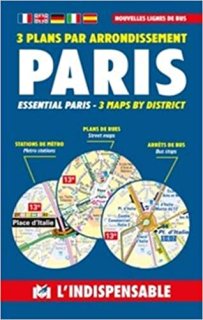 PARIS TRANSPORT 3 PLANS PAR ARRONDISSEMENT