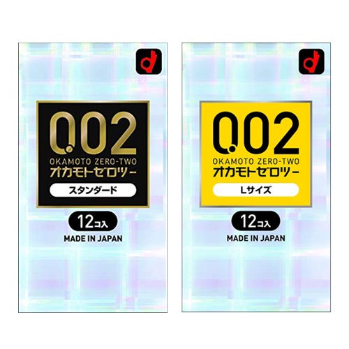 ◇【男性向け避妊用コンドーム】オカモト ゼロツー(0.02) 12個入り (スタンダード・Lサイズ選択） -  健康美容用品専門店Frontrunner（フロントランナー)