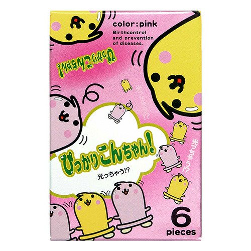 ◇【プレーンタイプの薄型】【男性向け避妊用コンドーム】不二ラテックス ぴっかりこんちゃん500 6個入【C0112】 -  健康美容用品専門店Frontrunner（フロントランナー)