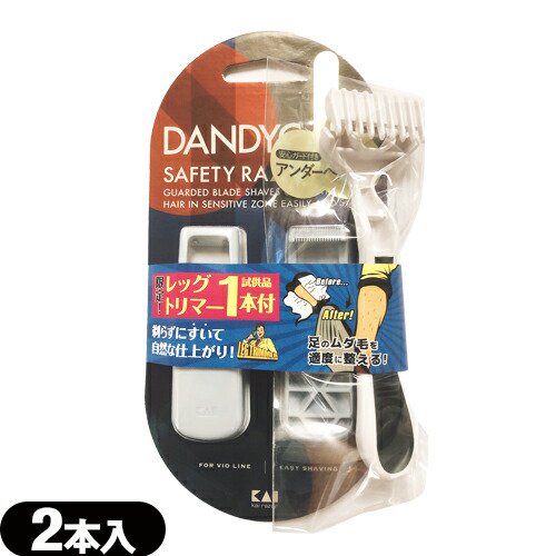 貝印 DANDYCARE(ダンディケア) デリケートゾーン専用 かみそり(2本入