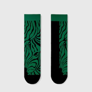 2NDPALETTE　セカンドパレット　zebra　ゼブラジー　緑　靴下　レディースソックス　22-25センチ