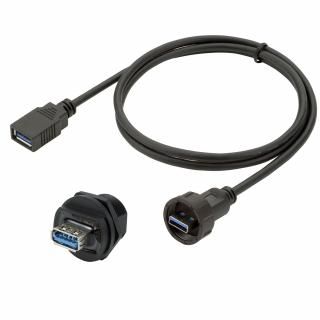 防水ケーブル・コネクター  USB Type A 3.0