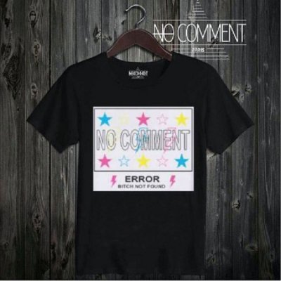 NO COMMENT logo star multi |  T-SHIRTS